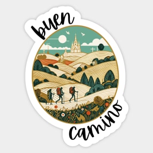 Buen Camino! El Camino de Santiago de Compostela - The Way of Saint James - Peregrino Pilgrim - Camino Frances Ingles Primitivo Shirt, Hoodie, Mug, Tote, Souvenir, etc Sticker
